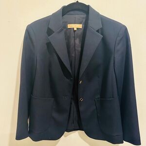 Michael Kors-
Super chic, Navy Blue cropped blazer, size 0